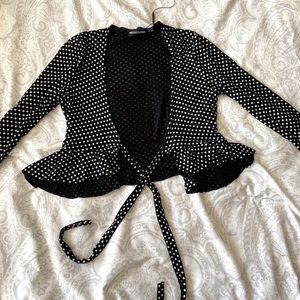 Polka dot crop top